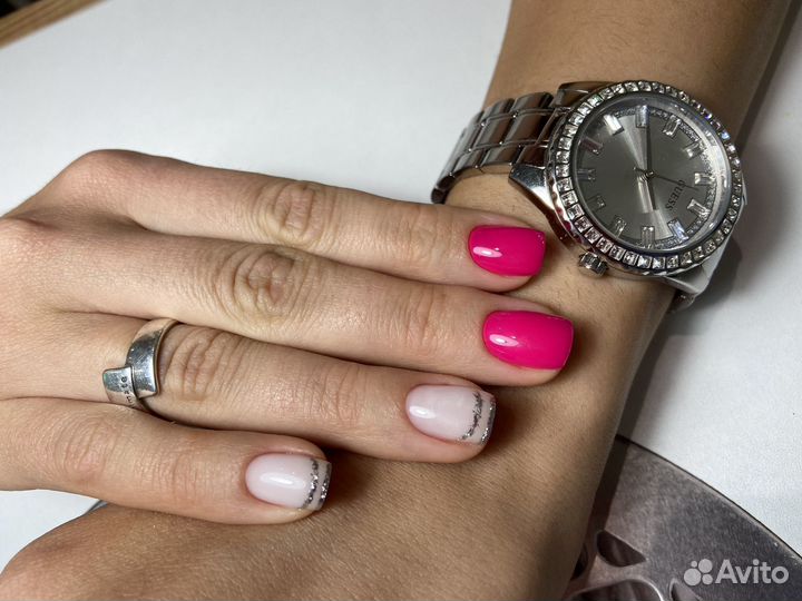 Маникюр/педикюр с покрытием гель лак в салоне