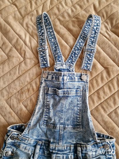 Джинсовый комбинезон р.146-152