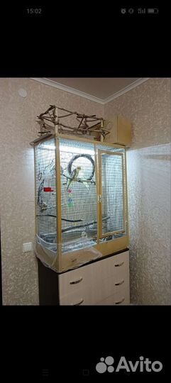 Клетка вольер для птиц,2 кореллы