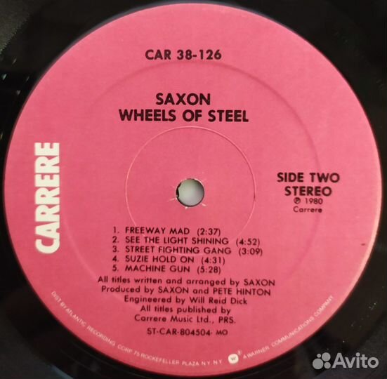 LP - Saxon - Wheels Of Steel /US/ - 1980