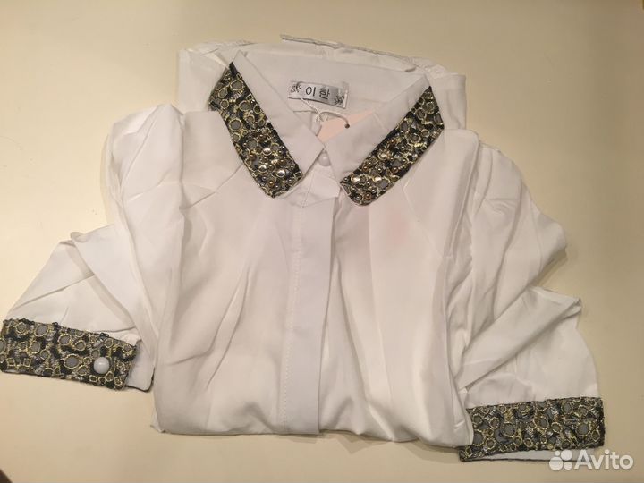 Блузка белая новая, р. 44 (S)