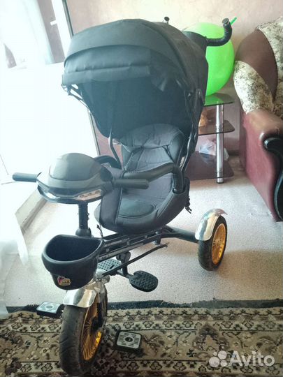 Велосипед коляска с ручкой