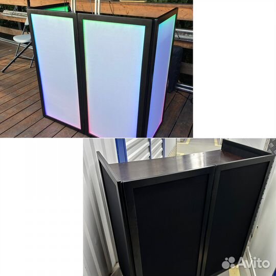 Аренда DJ фасада (диджей ширмы) со столом