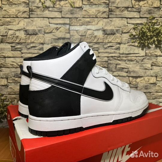 Nike Dunk High White Black Camo 10 US/ 43 RU/44 EU