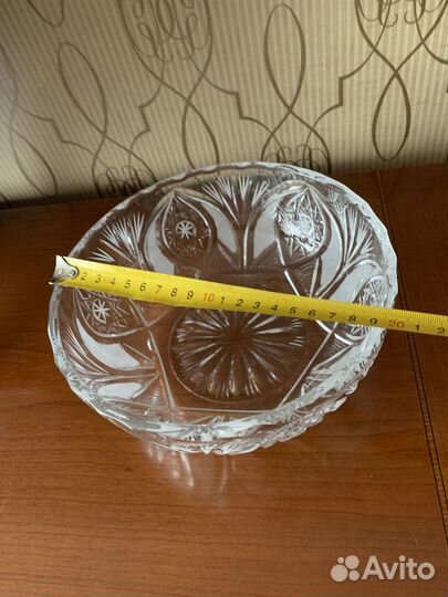 Салатница хрустальная СССР