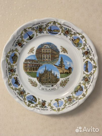 Настенная тарелка Milano