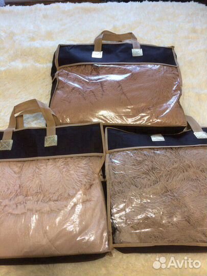 Покрывало Евро с длинным ворсом Травка