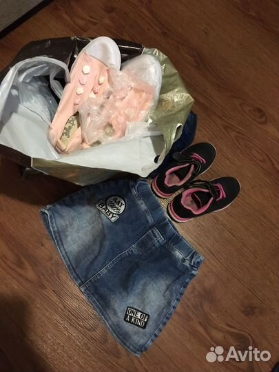 Детские вещи пакетом на девочку и чуть на мальчика