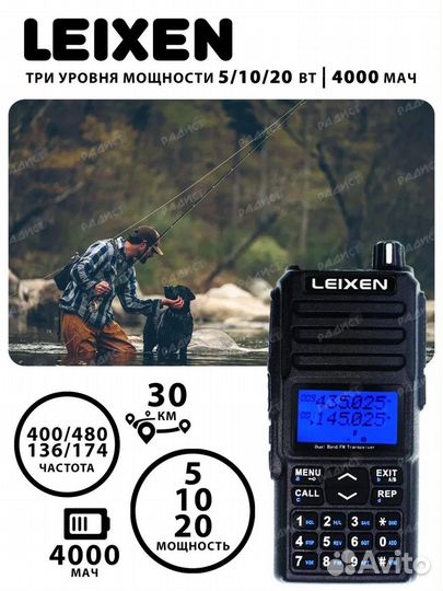 Новые рации Leixen UV-25D