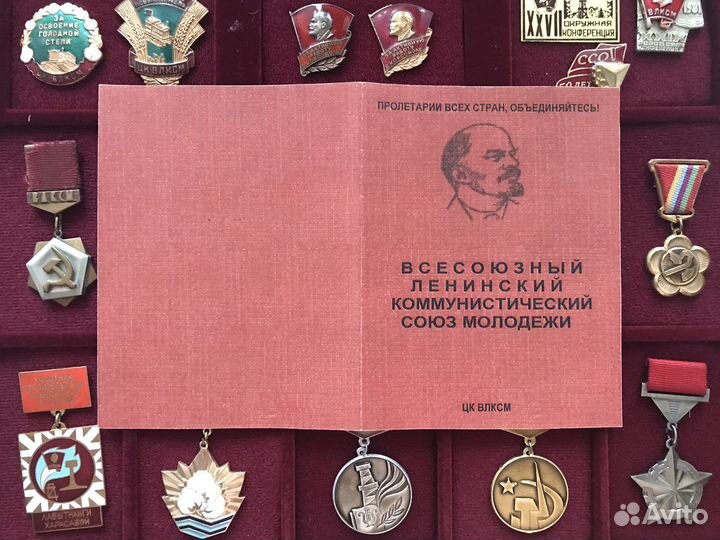 Коллекция знаков наградных знаков влксм