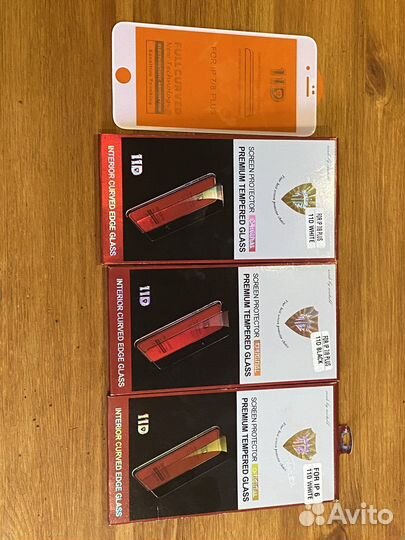 Защитное стекло на iPhone 7/8 plus и на iPhone 6