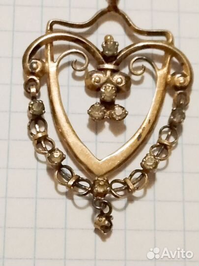 Серебряный кулон 875 пробы