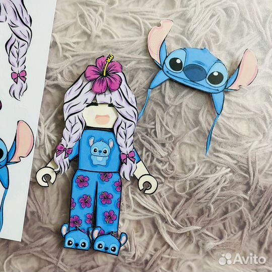 Бумажная кукла переодевашка Роблокс