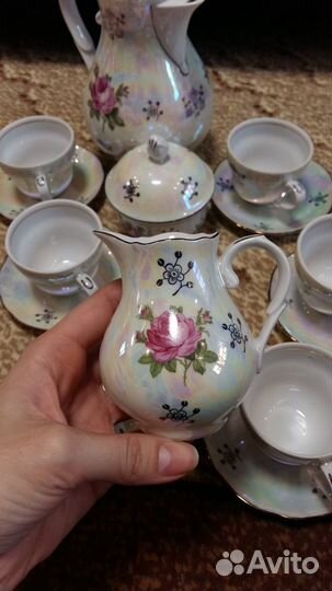 Кофейный сервиз мокко «Роза»