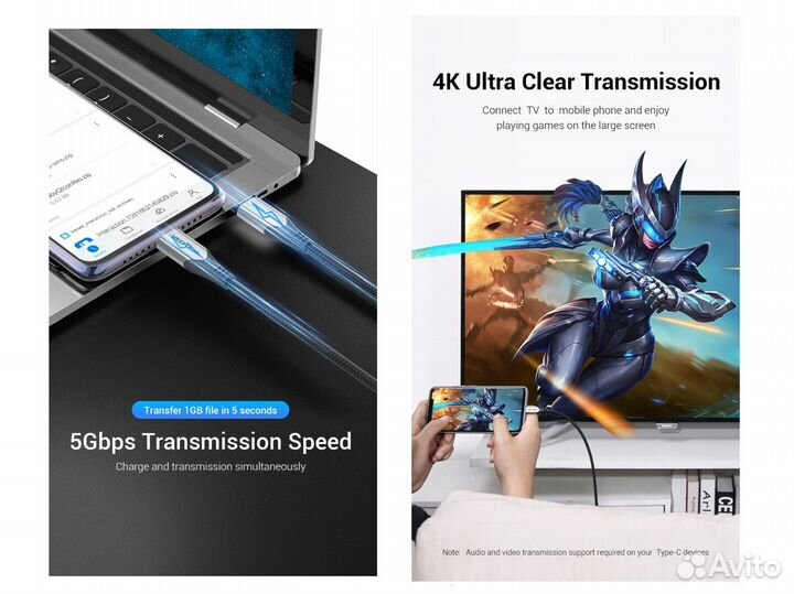 4K / 5Gbps / USB 3.1 Gen1 / USB 3.2 Gen1