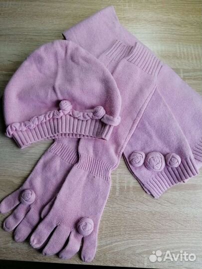 Комплект шапка и шарф женский