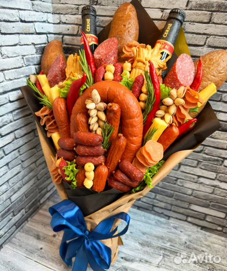 Съедобные мужские и женские букеты.Мужской букет