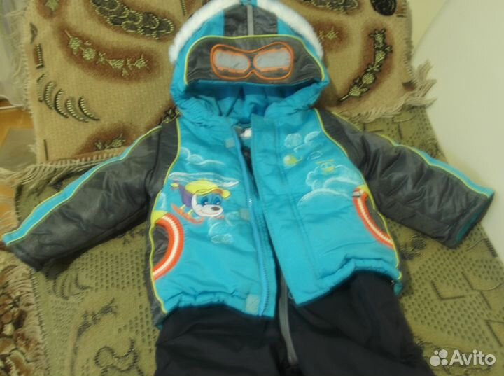 Куртка зимняя в комплекте с комбинезоном до 3-х ле