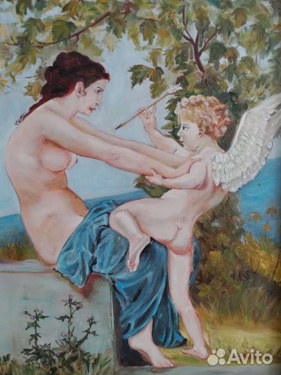 Ангел картина маслом