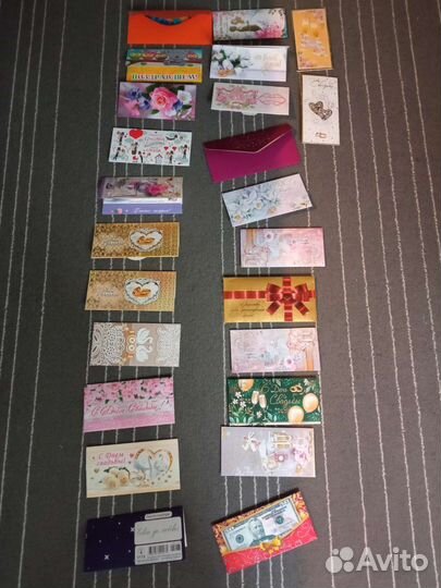 Конверты для денег свадебные