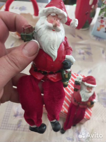 Новогодние украшения из керамики бу