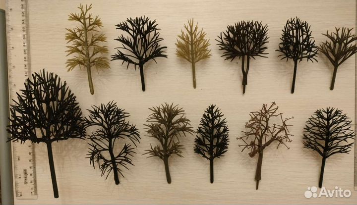 Деревья без листьев для макета и минисада