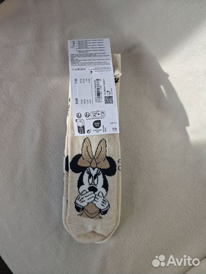 Носки 31/33 с Минни Маус, 5 пар, новые, ca