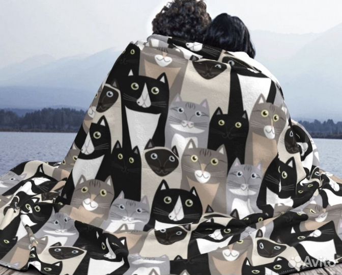 Новый плед с котиками