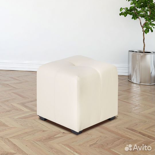 Пуф Николь Светло-Бежевый экокожа