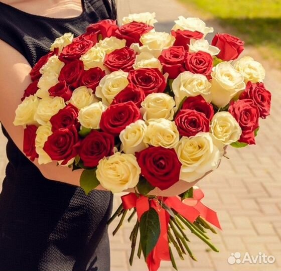 Розы 45 штук
