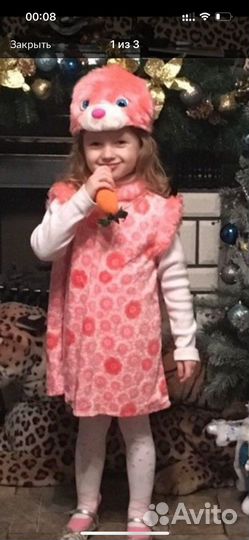 Продам костюм новогодний зайки