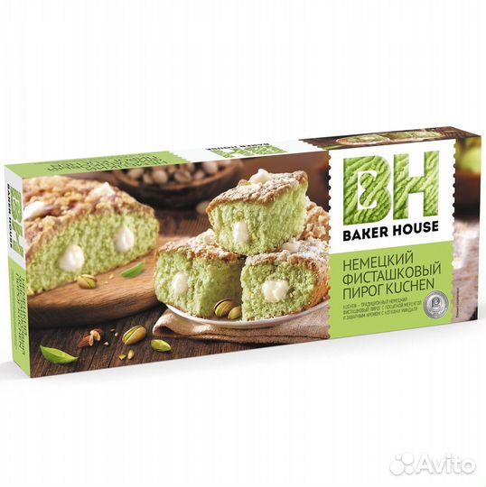 Пирог Kuchen Фисташковый 350г