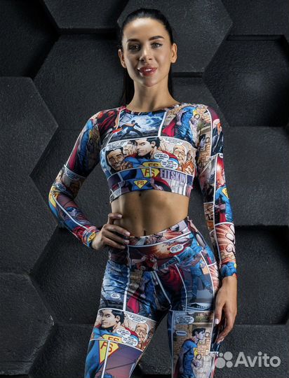 Тайтсы и рашгард Fitskin (спортивный костюм)