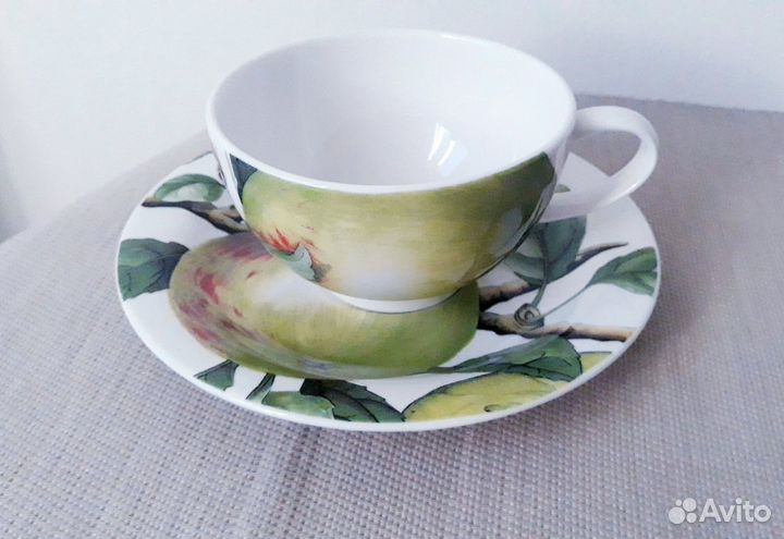 Фарфоровая чайная пара Portmeirion Англия Яблоко