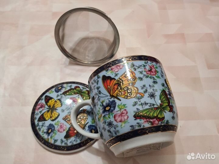 Новая кружка с аварочной колбой в коробке. Подарок