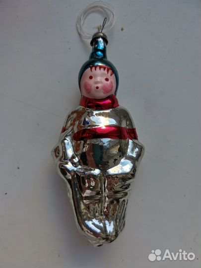 Елочная игрушка ссср»Хоккеист»