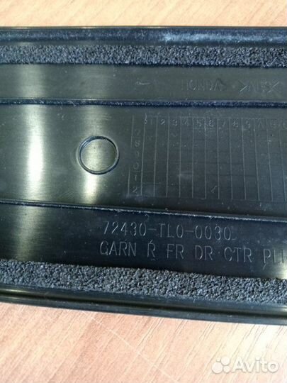 Накладка двери передняя правая Honda Accord седан