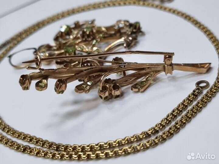 Золотые украшения, 19 века. стиле модерн