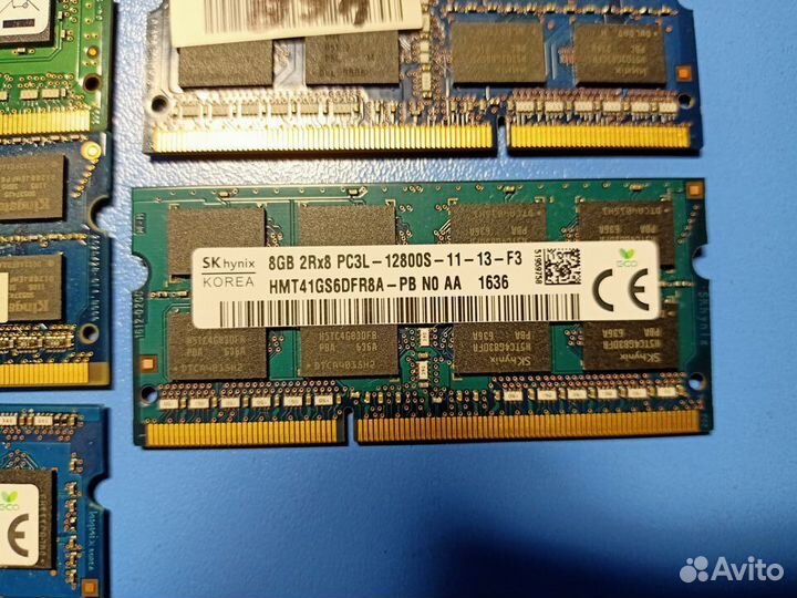 Оперативная память для ноутбука DDR3 на 2GB, 4GB