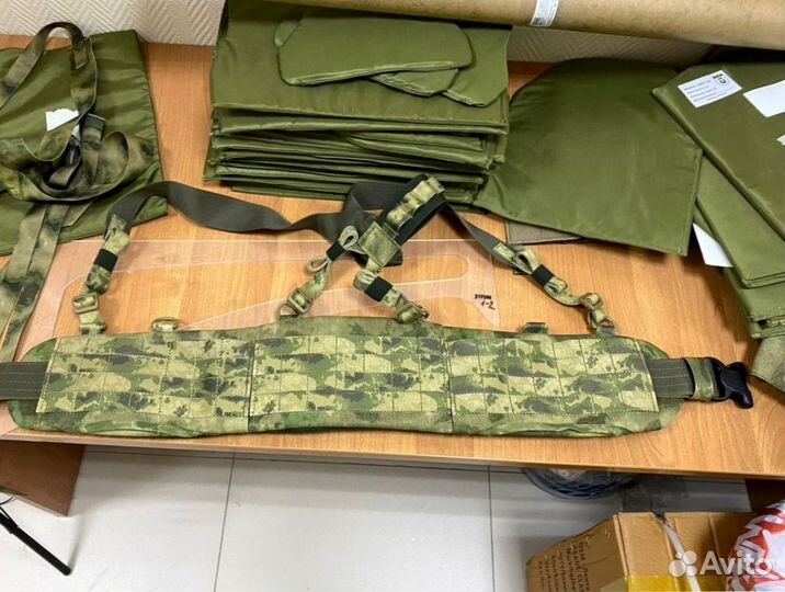 Боевой пояс с баллистической защитой и лямками Бр1