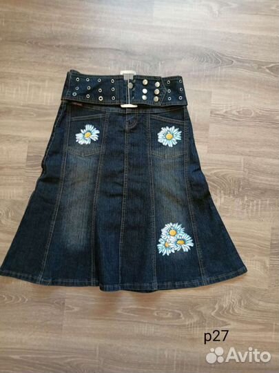 Юбки джинсовые