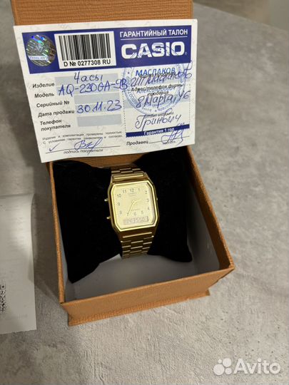 Часы casio quartz aq230