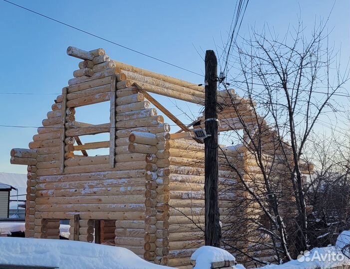 Сруб дом баня