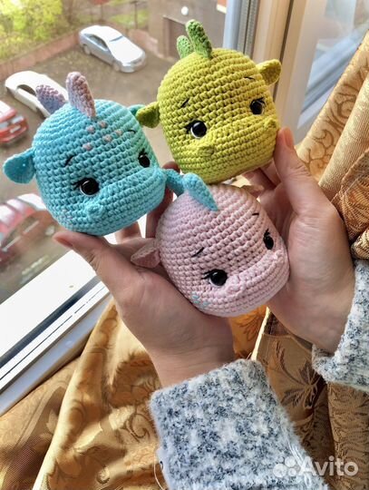 Вязаный дракончик