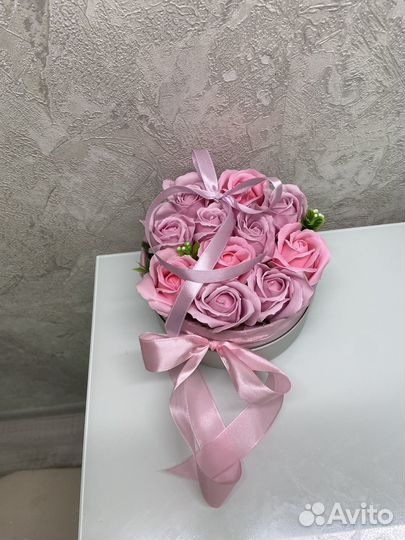 Букет из мыльных роз