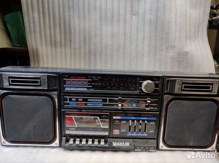 Старый Магнитофон Gelin 9998