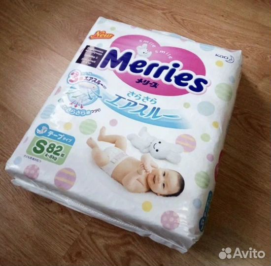 Подгузники merries s
