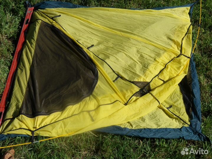 Палатка времен СССР + Тент+ алюминиевые стойки