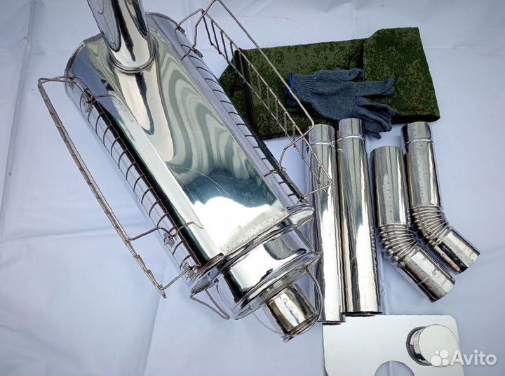 Печь буржуйка Кабанчик на 15 литров с решетками