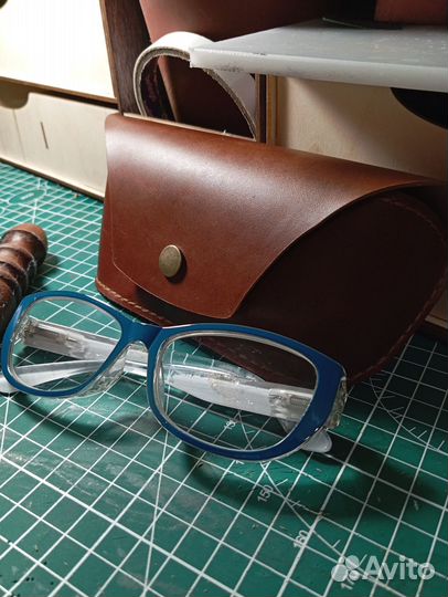 Очечник, футляр для очков, натуральная кожа